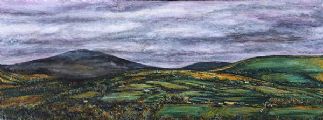 EVENING OVER THE WICKLOW HILLS by Irish School at Ross's Online Art Auctions