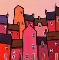 CITY REDS by Paul Bursnall at Ross's Online Art Auctions