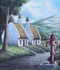 THE WATER PUMP, DONEGAL by Paddy Curran at Ross's Online Art Auctions