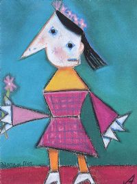 PALOMA IN PINK by Annie Robinson at Ross's Online Art Auctions