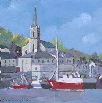 KILLYBEGS BOATS by Sean Lorinyenko at Ross's Online Art Auctions