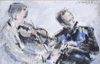 TRAD MUSICIANS by Con Campbell at Ross's Online Art Auctions