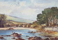 GLENDUN RIVER, COUNTY ANTRIM by Theo J. Gracey RUA at Ross's Online Art Auctions