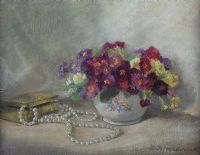 BOWL OF FLOWERS by E.B. MacDonald at Ross's Online Art Auctions
