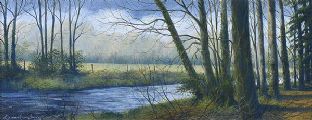 RIVER BY THE WOODS by Louis Humphrey at Ross's Online Art Auctions