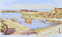DUNSEVERICK HARBOUR by Samuel McLarnon UWS at Ross's Online Art Auctions