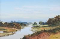 THE WINDING RIVER by Frank Thornley at Ross's Online Art Auctions