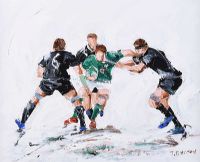 IRELAND & THE ALL BLACKS, 2018 by J.P. Neeson at Ross's Online Art Auctions