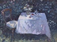 STRAWBERRY TEA by Jacqueline Williams at Ross's Online Art Auctions