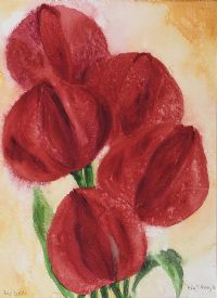 TULIPS by Lesley P. Rainey at Ross's Online Art Auctions