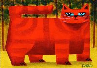 MR CAT by Graham Knuttel at Ross's Online Art Auctions