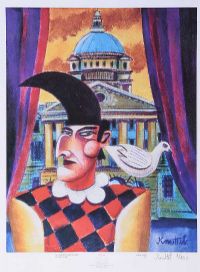 MR PUNCH, BELFAST CITY HALL by Graham Knuttel at Ross's Online Art Auctions