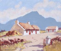 IRISH COTTAGE, DONEGAL by Samuel McLarnon UWS at Ross's Online Art Auctions
