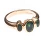 9CT GOLD RING SET WITH EMERALDS at Ross's Online Art Auctions