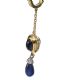 18CT GOLD SAPPHIRE AND DIAMOND DROP EARRINGS at Ross's Online Art Auctions