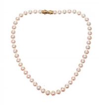 TASAKI 18CT GOLD PEARL NECKLACE WITH ORIGINAL BOX at Ross's Online Art Auctions