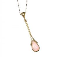 9CT GOLD OPAL PENDANT AND CHAIN at Ross's Online Art Auctions