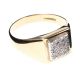 9CT GOLD DIAMOND SIGNET RING at Ross's Online Art Auctions
