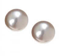 14CT GOLD FRESH WATER CULTURED PEARL STUDS at Ross's Online Art Auctions