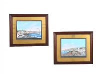 PAIR OF GOUCHE PAINTINGS at Ross's Online Art Auctions