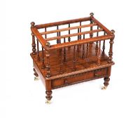 VICTORIAN WALNUT MUSIC CANTERBURY at Ross's Online Art Auctions