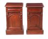 PAIR OF MAHOGANY VICTORIAN STYLE BEDSIDE LOCKERS at Ross's Online Art Auctions