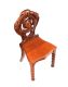 PAIR OF VICTORIAN MAHOGANY HALL CHAIRS at Ross's Online Art Auctions