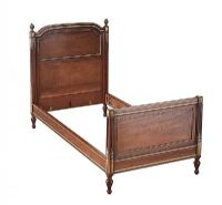 ANTIQUE MAHOGANY SINGLE BED at Ross's Online Art Auctions