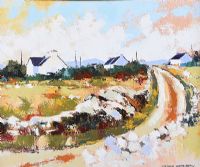 COTTAGES CONNEMARA by Dennis Orme Shaw at Ross's Online Art Auctions