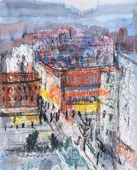 BELFAST ROOFTOPS by George Campbell RHA RUA at Ross's Online Art Auctions