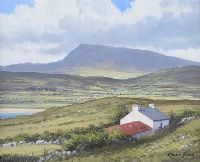 MUCKISH MOUNTAIN FROM HORN HEAD, COUNTY DONEGAL by Manson Blair UWS at Ross's Online Art Auctions