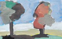 TWO TREES by Markey Robinson at Ross's Online Art Auctions