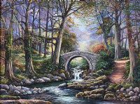 FOLEY BRIDGE, TOLLYMORE FOREST by William Yeaman at Ross's Online Art Auctions