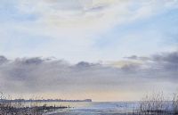 EVENING, LOUGH NEAGH by Darby Reid at Ross's Online Art Auctions