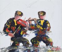TUNING UP by Darren Paul at Ross's Online Art Auctions