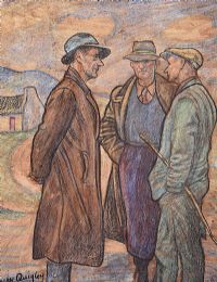 THREE DONEGAL DEALERS by Alan Quigley at Ross's Online Art Auctions