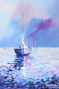 SAFELY MOORED by Hannah O'Hanlon at Ross's Online Art Auctions