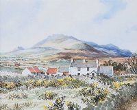 FARM BUILDINGS IN THE MOURNES by Gerald Walby at Ross's Online Art Auctions