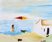 CASTLETOWN BEACH by John Francis Shortall at Ross's Online Art Auctions