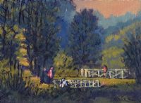 THE WHITE BRIDGE, BENBURB, TYRONE by Patrick Smyth at Ross's Online Art Auctions