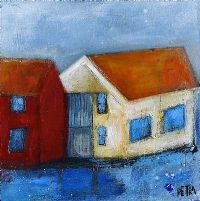 THE RED BARN by Petra Berntsson at Ross's Online Art Auctions
