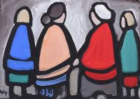 FOUR SHAWLIES by Markey Robinson at Ross's Online Art Auctions