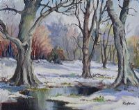 ICY WATERS by Robert T.  Cochrane at Ross's Online Art Auctions