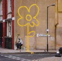 DOUBLE YELLOW LINE FLOWER by Banksy at Ross's Online Art Auctions