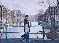 A BRIDGE OF EAST & WEST, AMSTERDAM by Alan Duke at Ross's Online Art Auctions