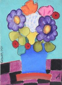 FLOWER POT by Annie Robinson at Ross's Online Art Auctions