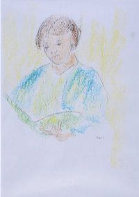 GIRL READING by Norah McGuinness HRHA at Ross's Online Art Auctions