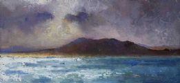PORTSALON STRAND, DONEGAL by Jim Holmes at Ross's Online Art Auctions