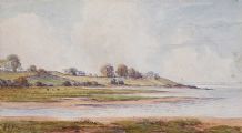 CATTLE GRAZING BY THE FOYLE by William Keown McCaughan at Ross's Online Art Auctions