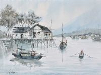 STANLEY HARBOUR, HONG KONG by Eastern School at Ross's Online Art Auctions